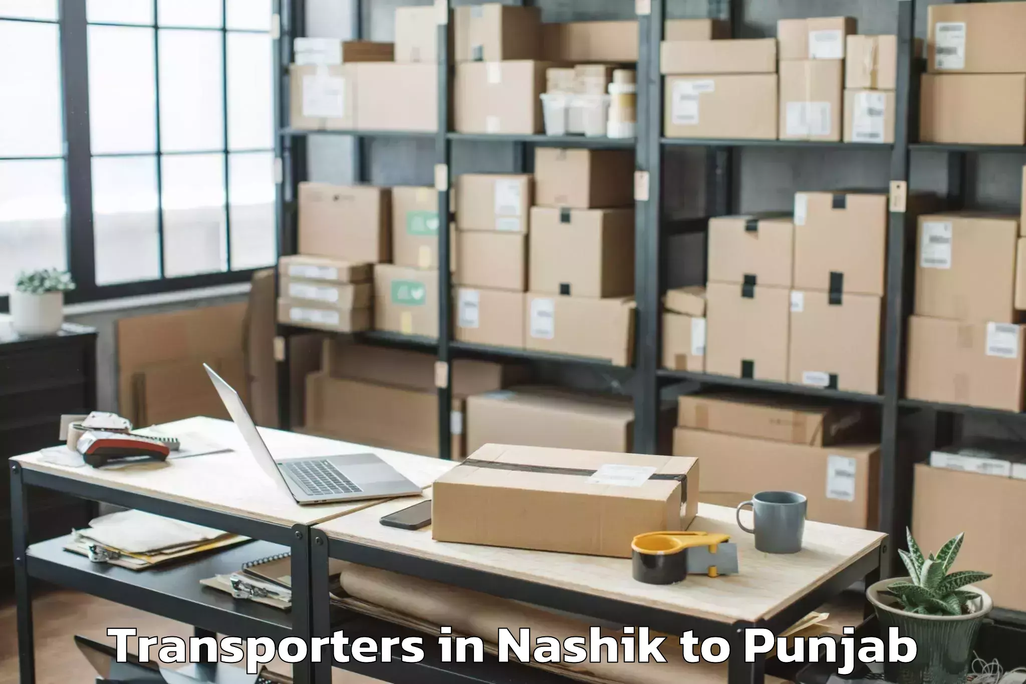 Book Nashik to Samana Transporters Online